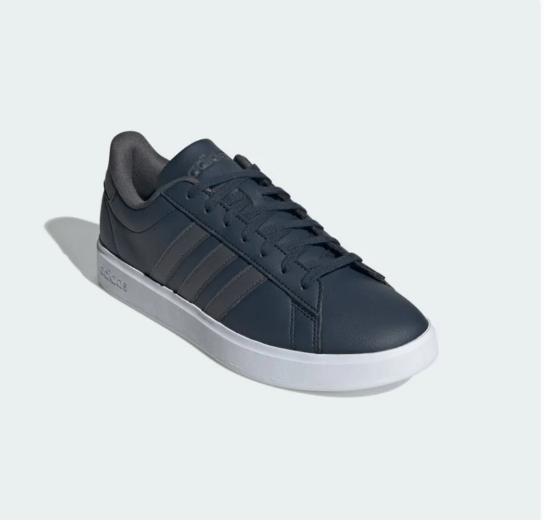 Adidas Grand Court 2.0 Navy Blue Monochrome White Sole Sneakers