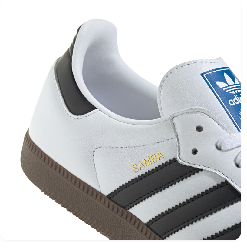 Adidas Samba OG White Black Grey Gum Sneakers