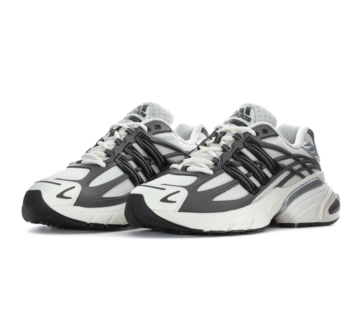Adidas Spiritain 2000 White Grey Black Silver Chunky Sneakers