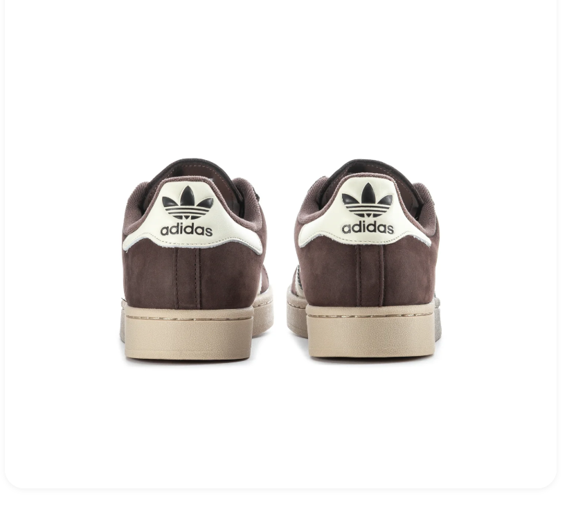 Adidas Superstar Dark Brown Cream White Shell Toe Sneakers