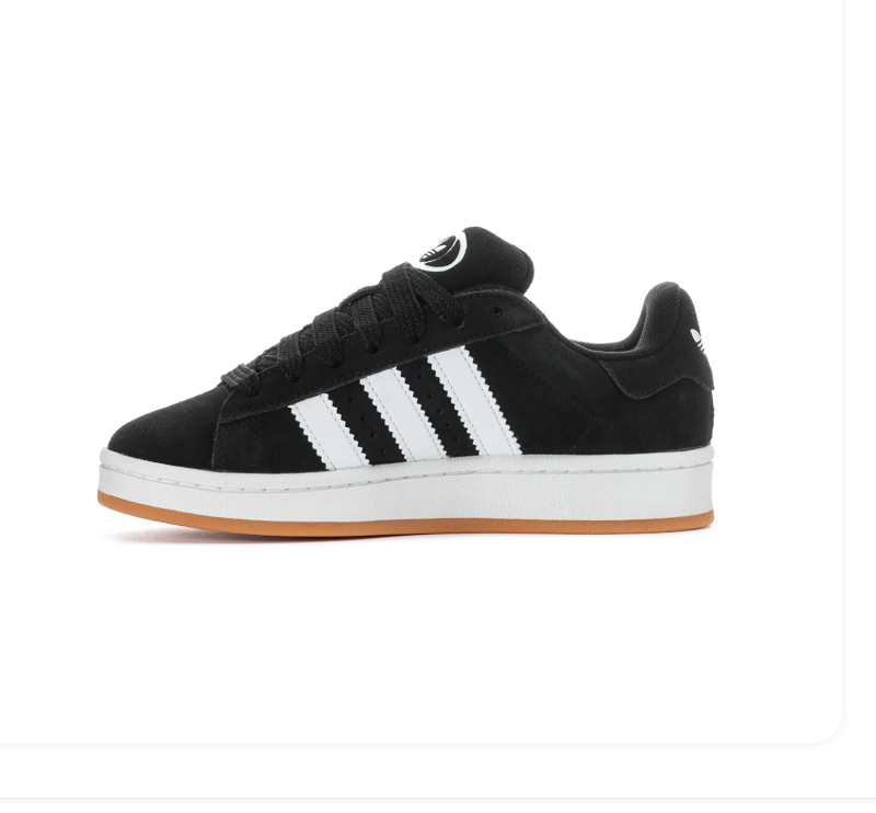 Adidas Campus 00s Black White Gum Sneakers