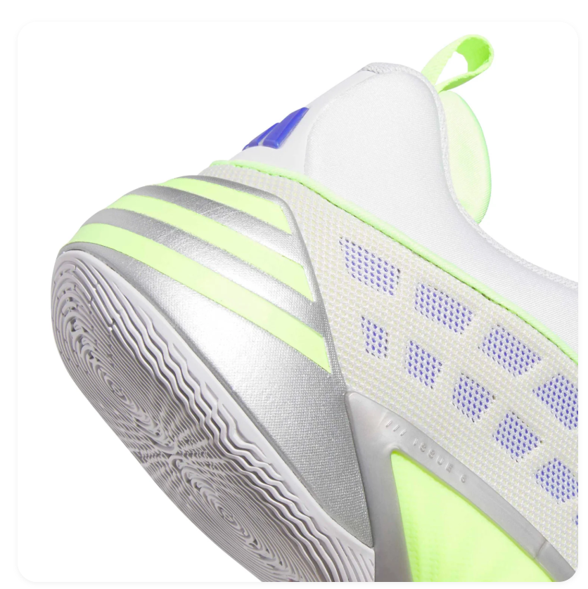 Adidas D.O.N. Issue 6 Grey Silver Solar Yellow Purple Basketball Shoes