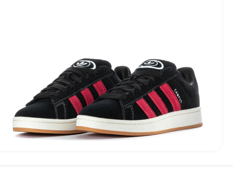 Adidas Campus 00s Black Better Scarlet Red Gum Sneakers