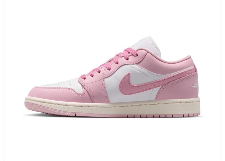 Air Jordan 1 Low Pink White Sneakers