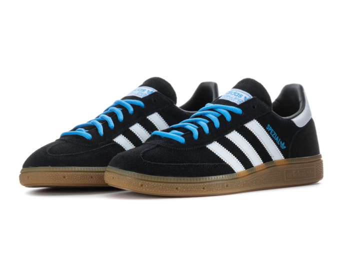 Adidas Handball Spezial Black White Bright Blue Gum Sneakers