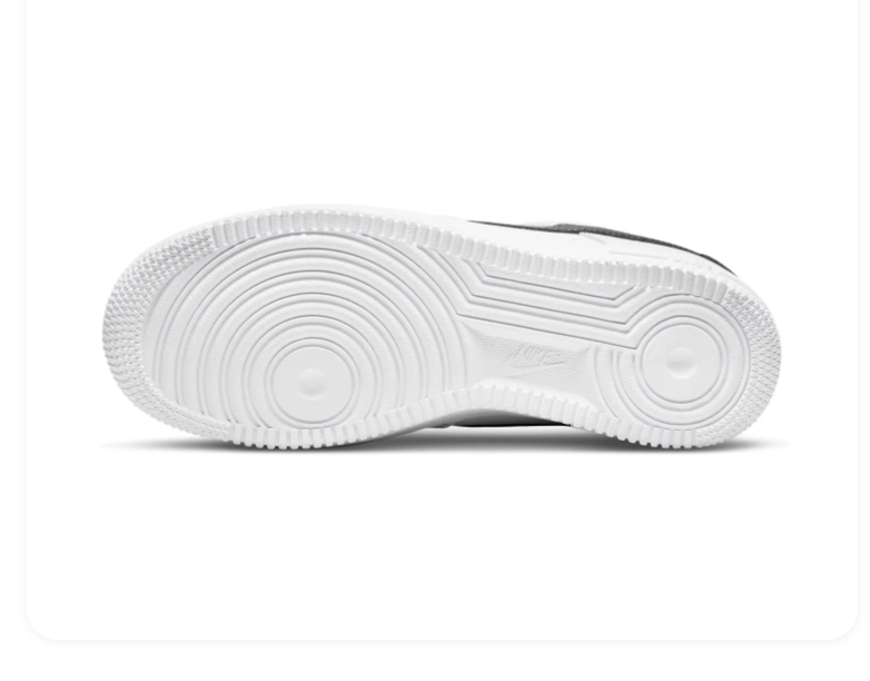 Nike Air Force 1 Low '07 White Black Swoosh Classic Leather Sneakers
