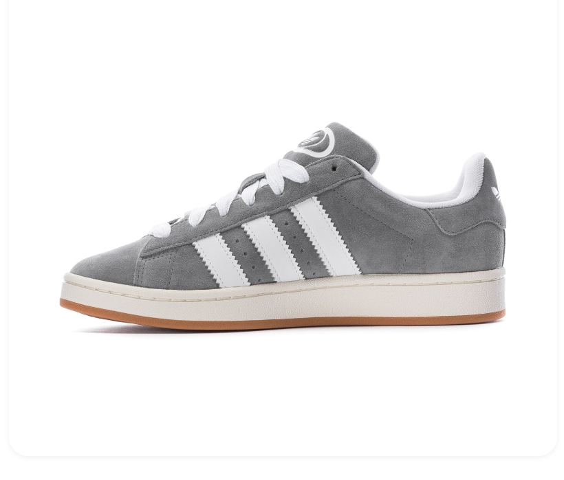 Adidas Campus 00s Grey White Gum Sneakers