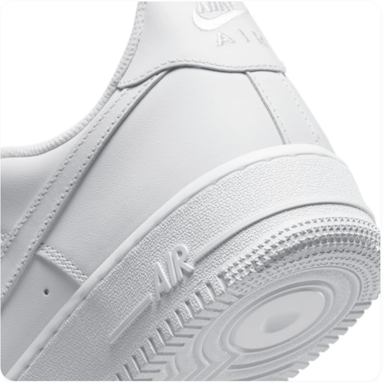 Nike Air Force 1 Low '07 Triple White Classic Leather Sneakers