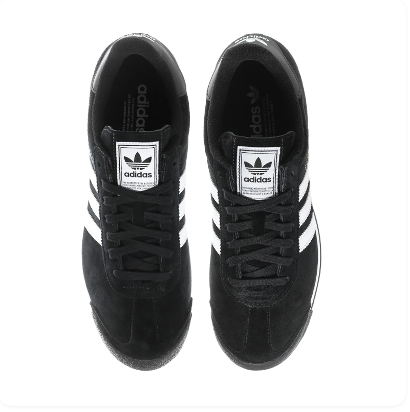 Adidas Samoa Black White Suede Sneakers