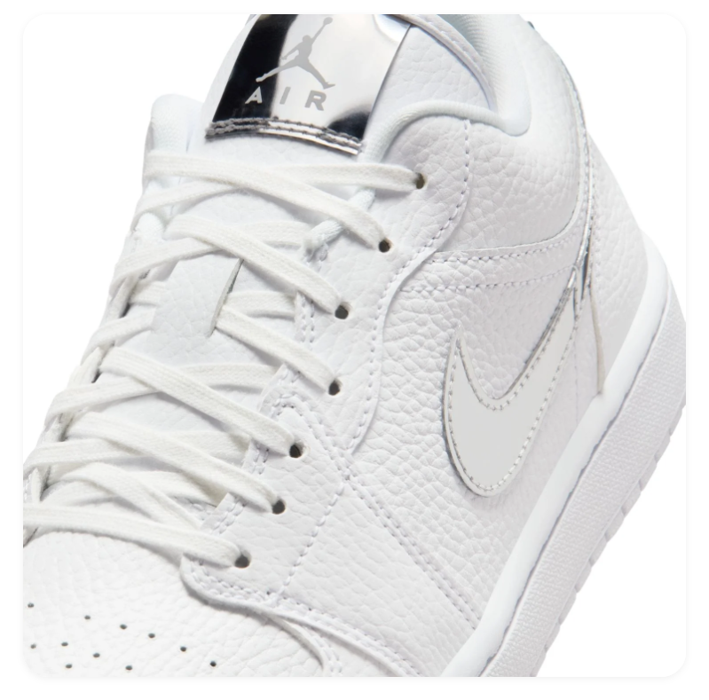 Air Jordan 1 Low Triple White Sneakers