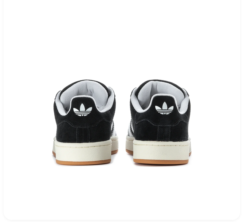 Adidas Campus 00s Black White Gum Sneakers