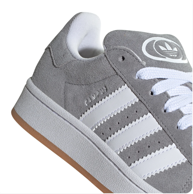 Adidas Campus 00s Grey White Gum Suede Retro Sneakers