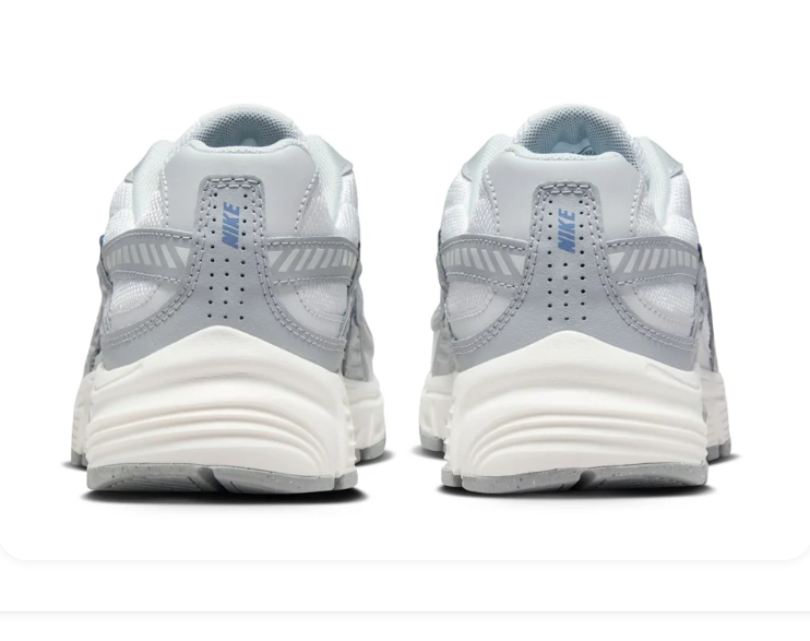 Nike Initiator White Metallic Silver Aluminum Blue Retro Running Sneakers