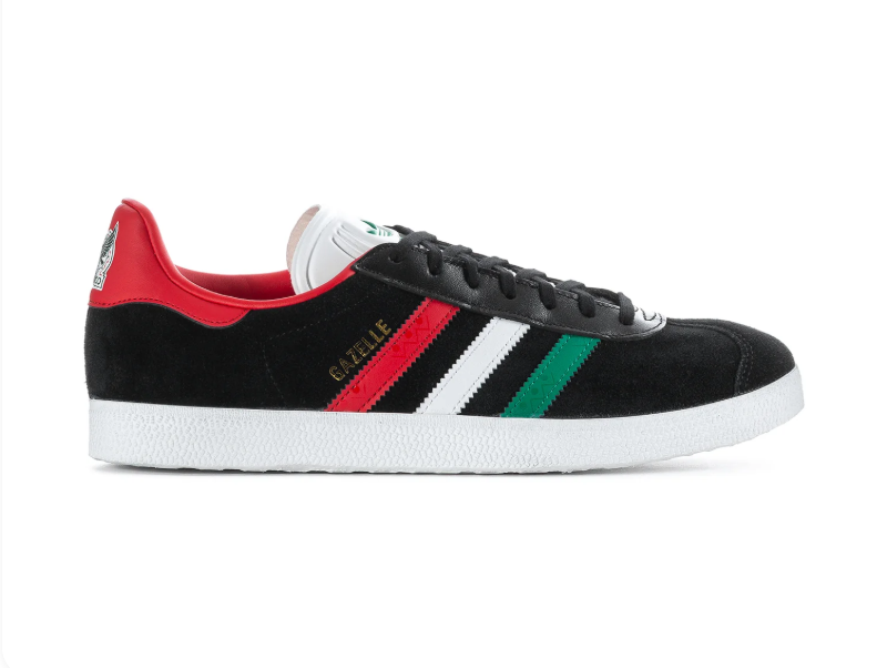 Adidas Gazelle Black Italy Tricolor Red White Green Sneakers
