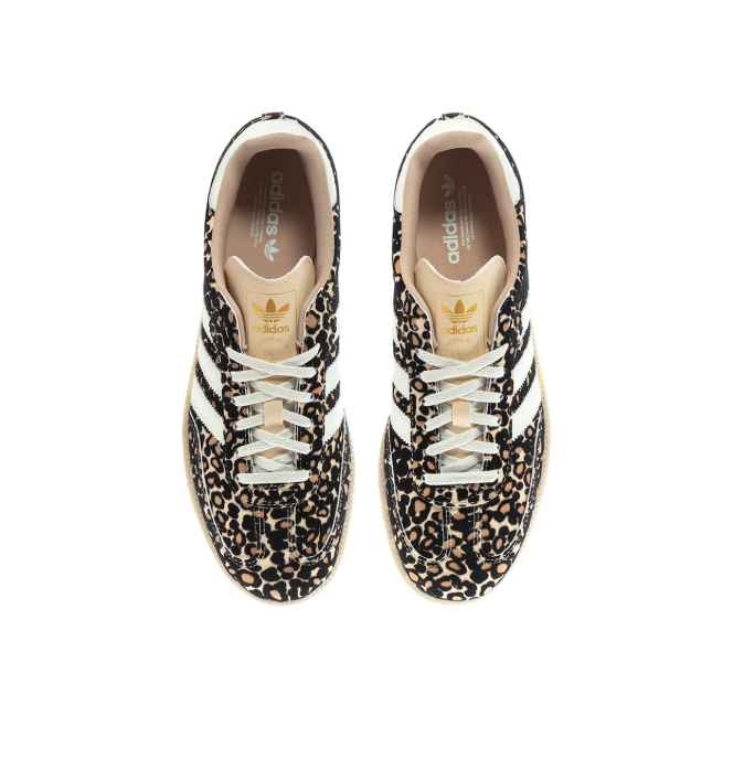 Adidas Samba OG Leopard Print White Cream Gum Sneakers