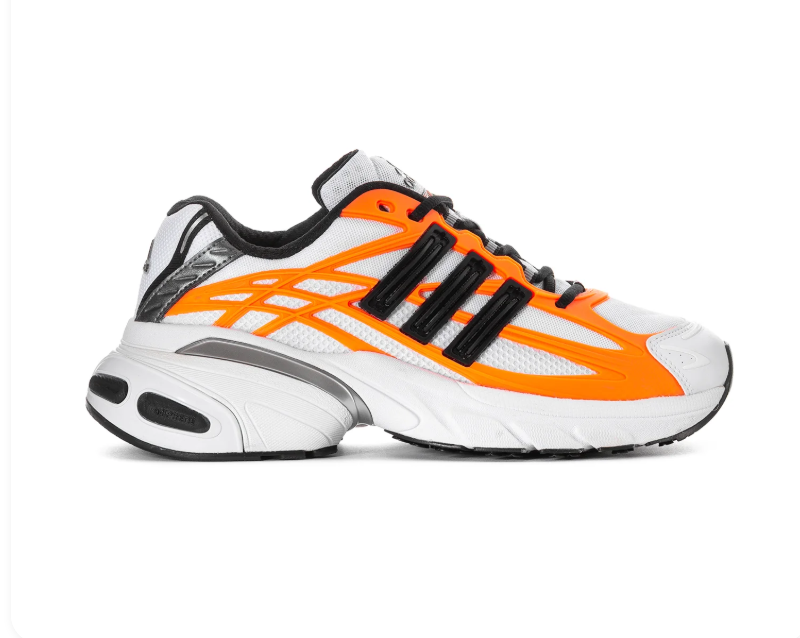 Adidas Adistar Cushion White Solar Orange Black Silver Running Shoes