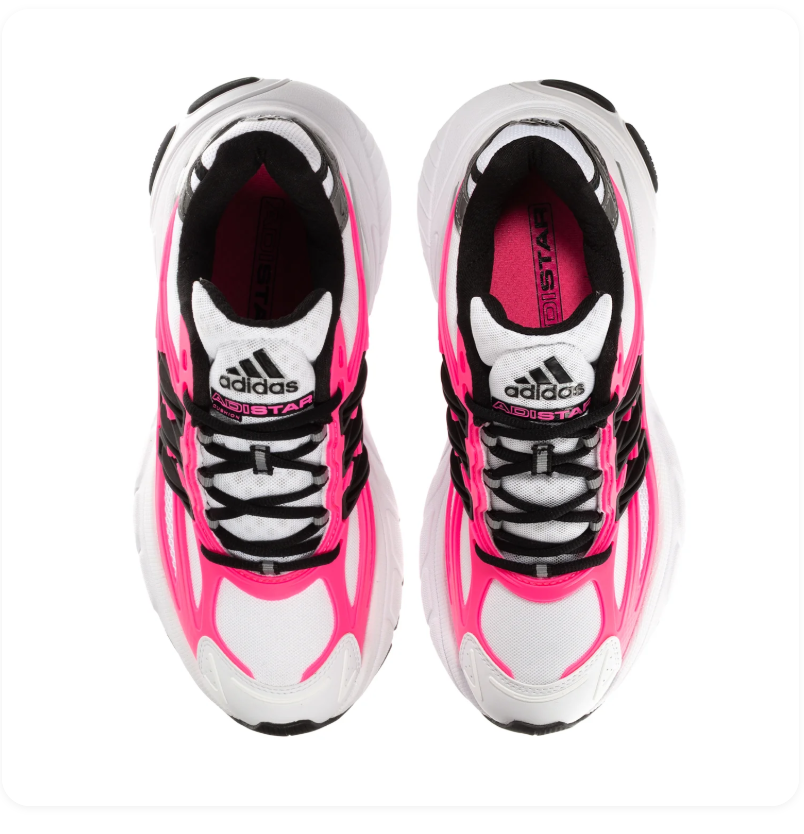 Adidas Adistar White Lucid Pink Black Silver Sneakers
