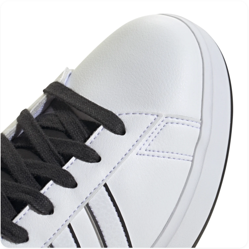 Adidas Grand Court White Black Sneakers