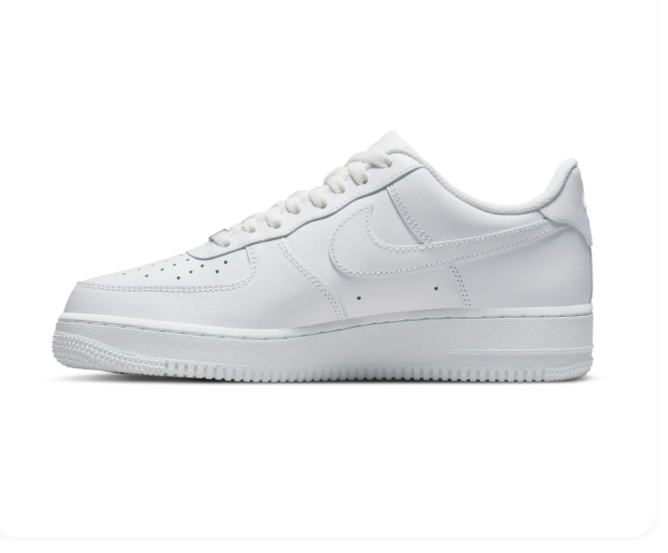 Nike Air Force 1 Low '07 Triple White Classic Leather Sneakers