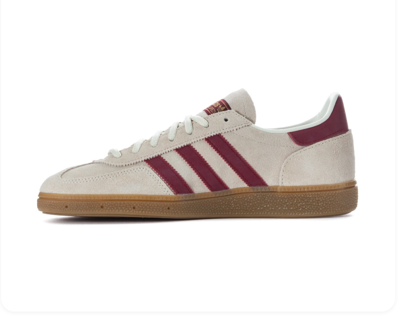 Adidas Handball Spezial Off White Burgundy Gum Sneakers