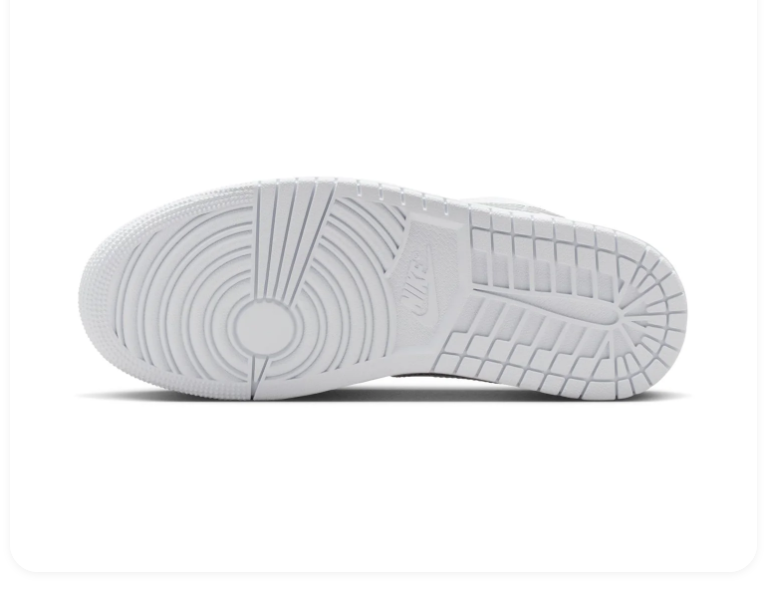 Air Jordan 1 Low Triple White Sneakers