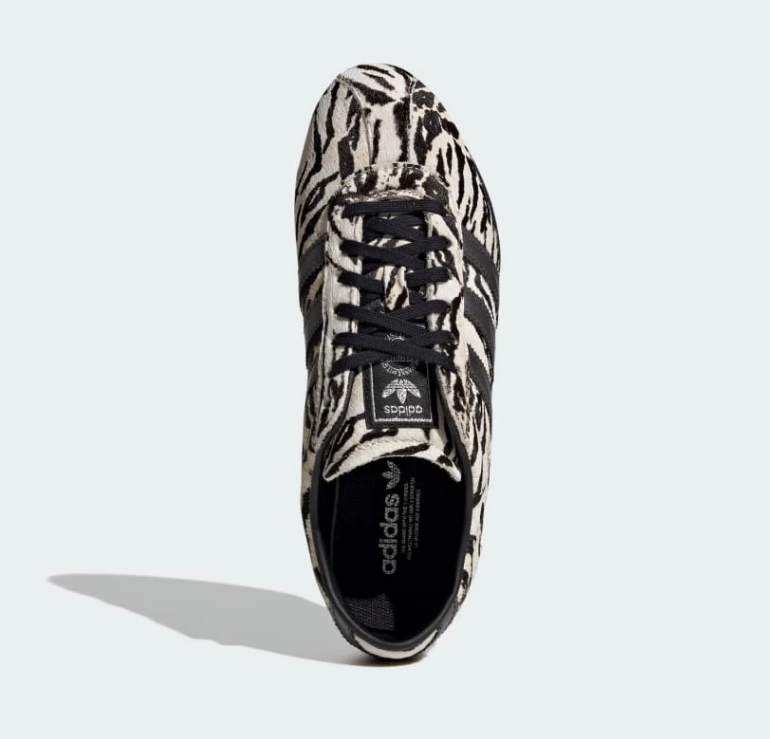 Adidas Taekwondo Zebra Print Black White Animal Print Vintage Sneakers