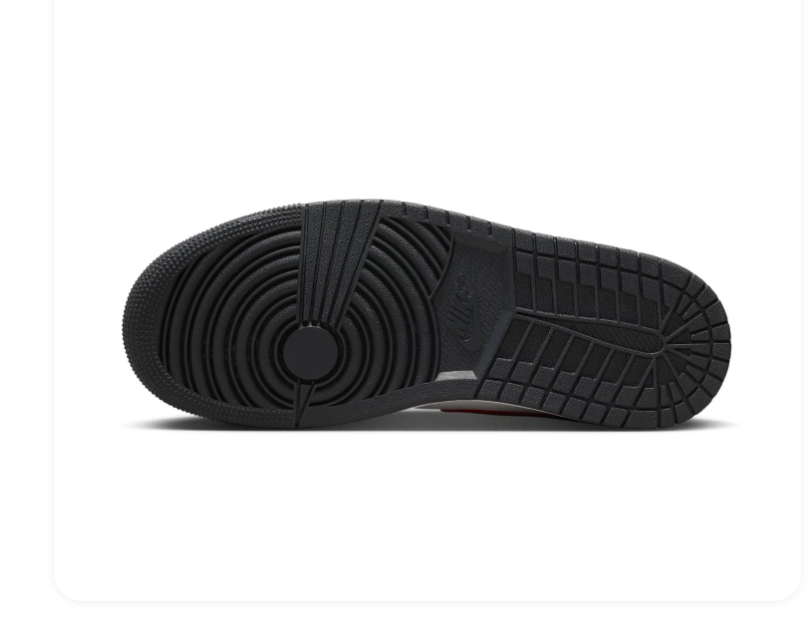 Air Jordan 1 Mid Chicago Black Red White Sneakers