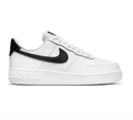 Nike Air Force 1 Low '07 White Black Swoosh Classic Leather Sneakers
