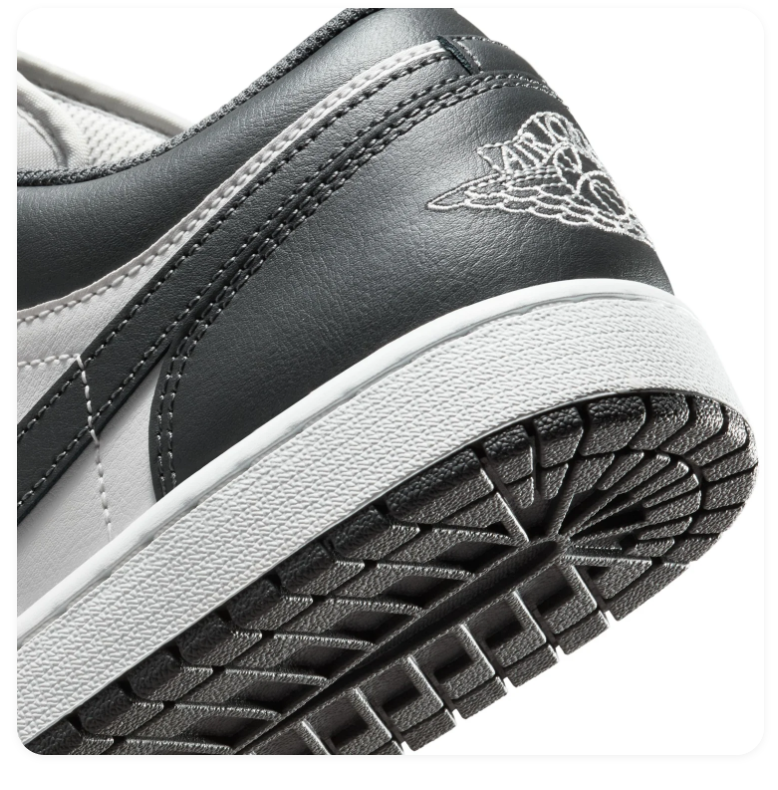 Air Jordan 1 Low Shadow Dark Grey White Sneakers