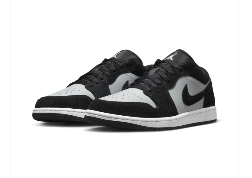 Air Jordan 1 Low Black Shadow Sneakers