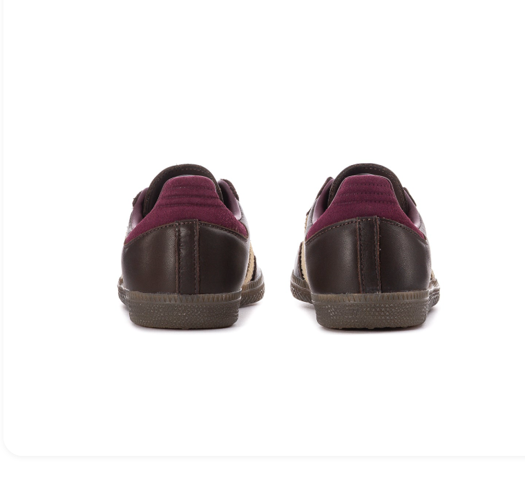 Adidas Samba OG Dark Brown Cream Burgundy Gum Sneakers