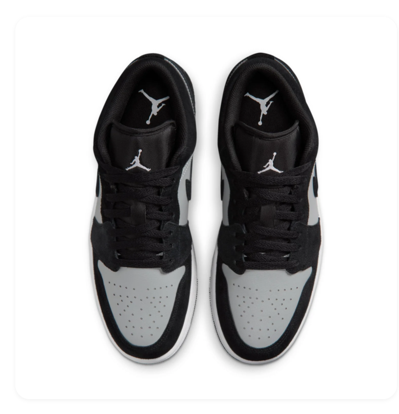 Air Jordan 1 Low Black Shadow Sneakers