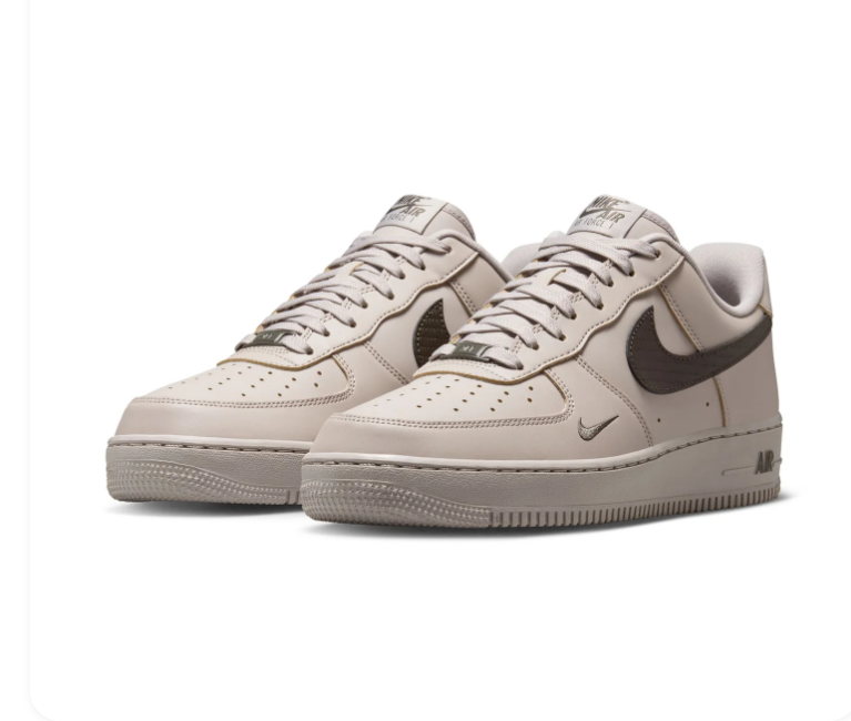 Nike Air Force 1 Low '07 LV8 Desert Sand Baroque Brown Tonal Earth Tone Court Sneakers