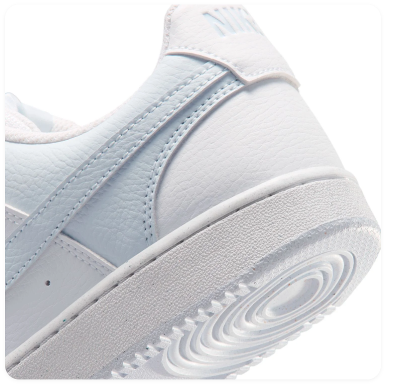 Nike Court Vision Low White Aura Ice Blue Tonal Court Sneakers