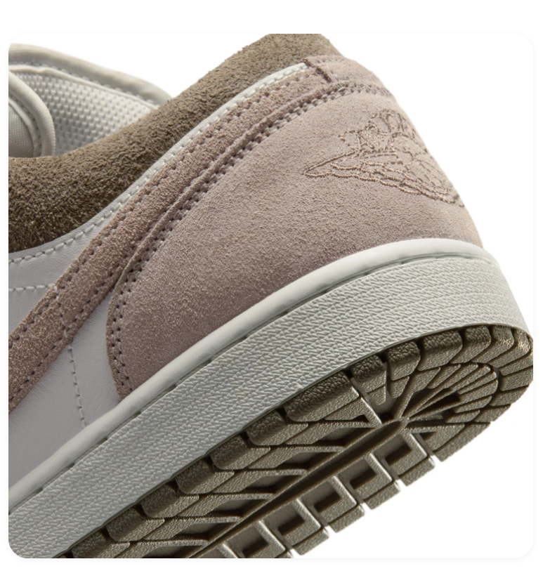 Air Jordan 1 Low SE Desert Mocha Brown White Sneakers