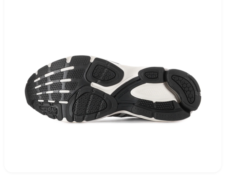 Adidas Retro Running Sneakers Grey Silver Black Chunky Sole