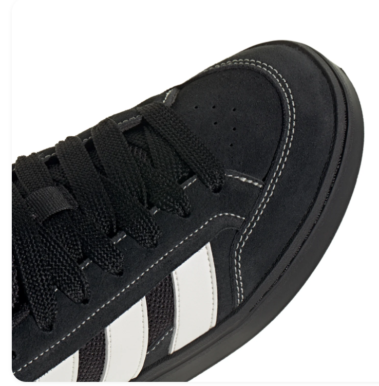 Adidas CourtBlock Black White Contrast Stitch Sneakers