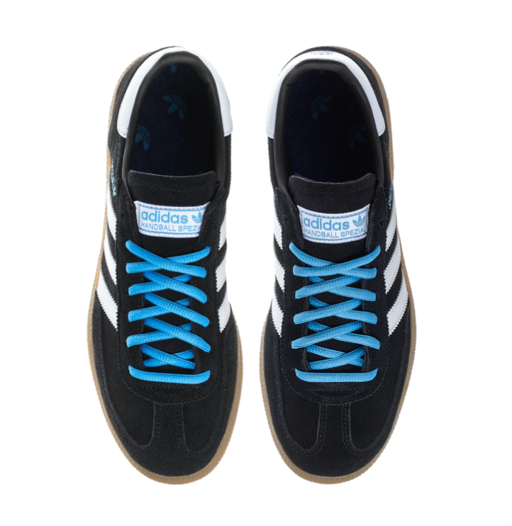 Adidas Handball Spezial Black White Bright Blue Gum Sneakers