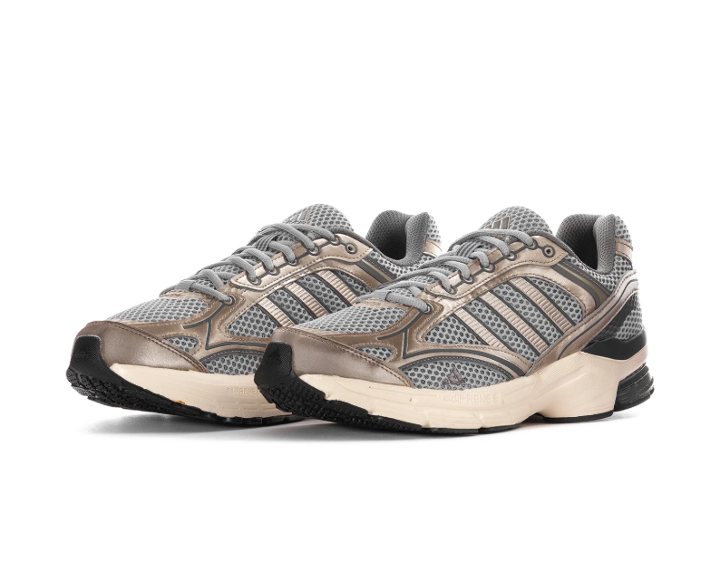 Adidas Response CL Grey Champagne Gold Cream Vintage Running Shoes
