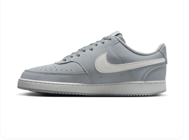 Nike Court Vision Low Next Nature Wolf Grey White Sustainable Sneakers