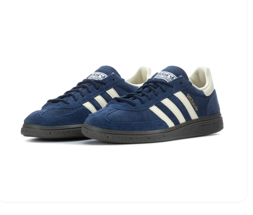 Adidas Handball Spezial Navy Blue Off White Black Sole Sneakers