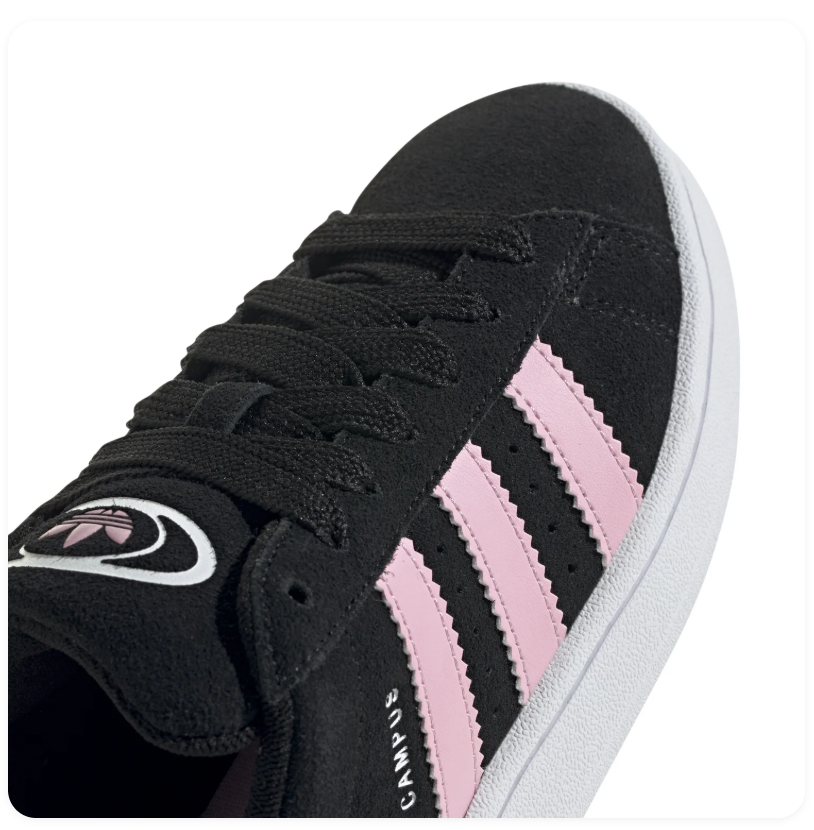 Adidas Campus 00s Black Clear Pink White Sneakers