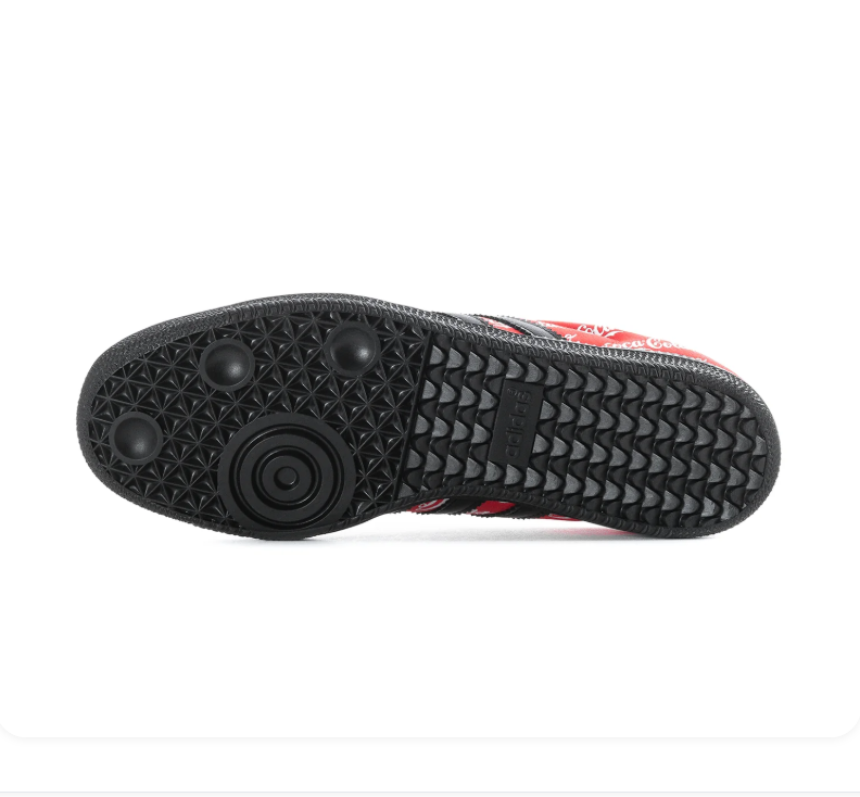 Adidas Samba OG x Coca-Cola Red Black All-Over Print Sneakers
