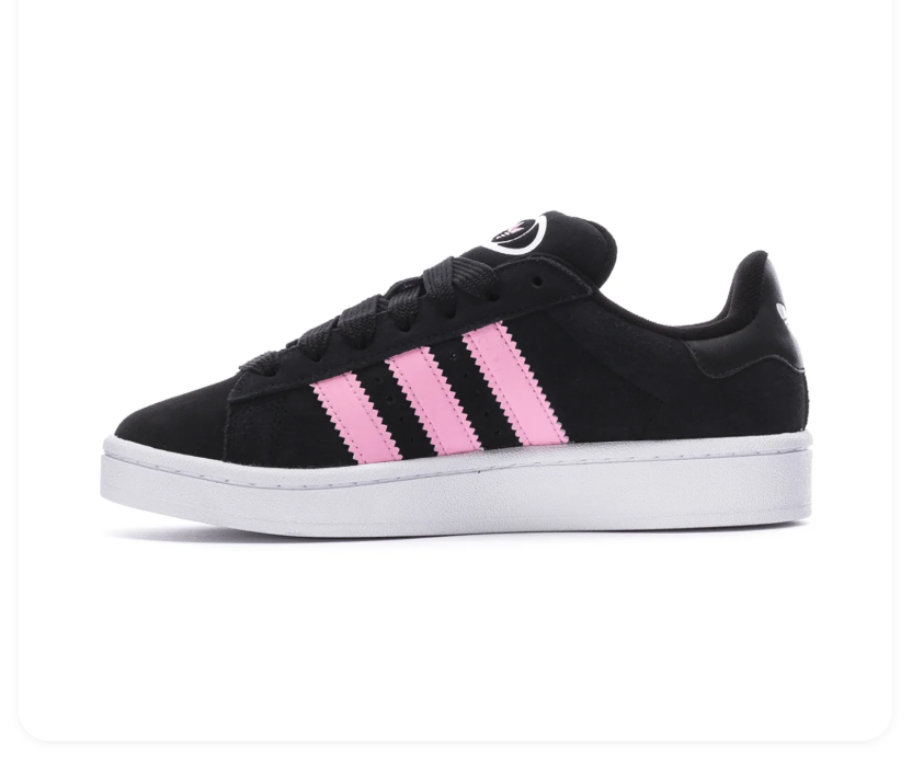 Adidas Campus 00s Black Clear Pink White Sneakers