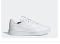 Adidas Forum Low Triple White Tonal Leather Sneakers