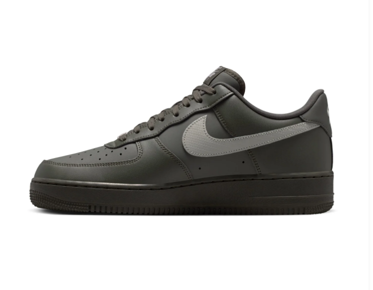 Nike Air Force 1 Low '07 Sequoia Light Silver Black Military Green Court Sneakers
