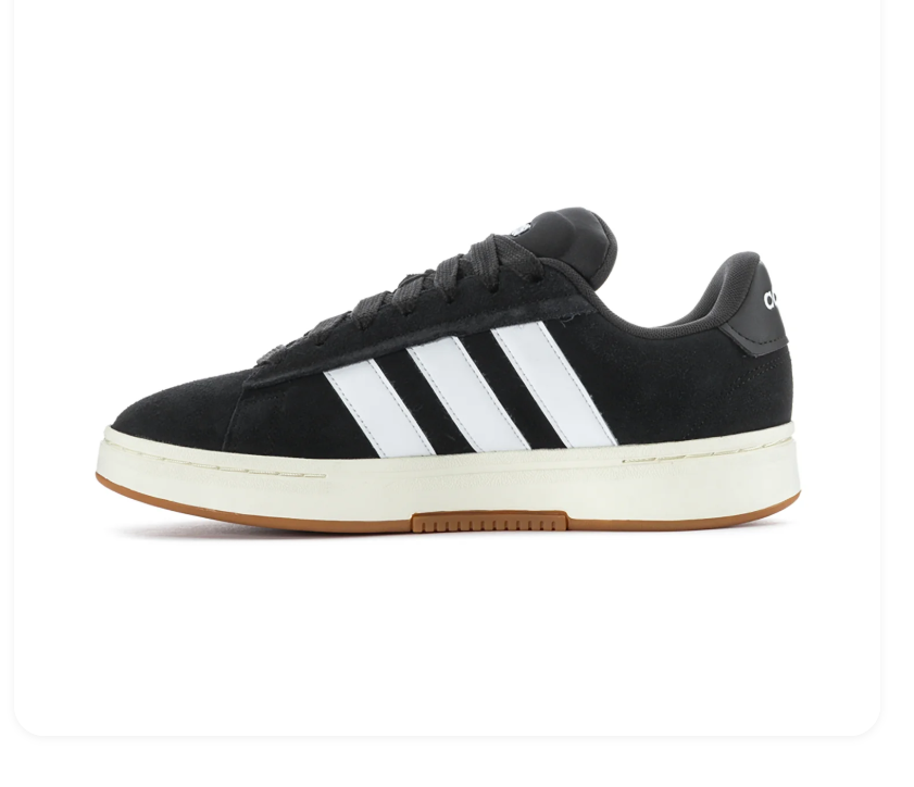Adidas Grand Court Alpha Black White Gum Sneakers