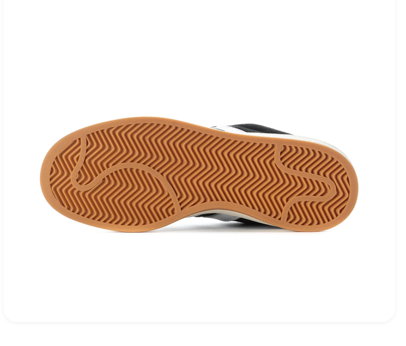Adidas Campus 00s Black White Gum Sneakers