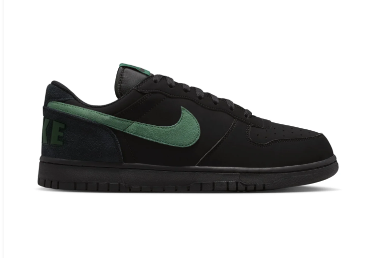 Nike Dunk Low Black Gorge Green Suede Retro Basketball Sneakers