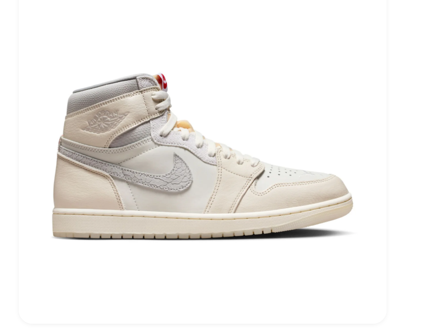 Air Jordan 1 Retro High OG Sail Neutral Grey Nike Air Sneakers